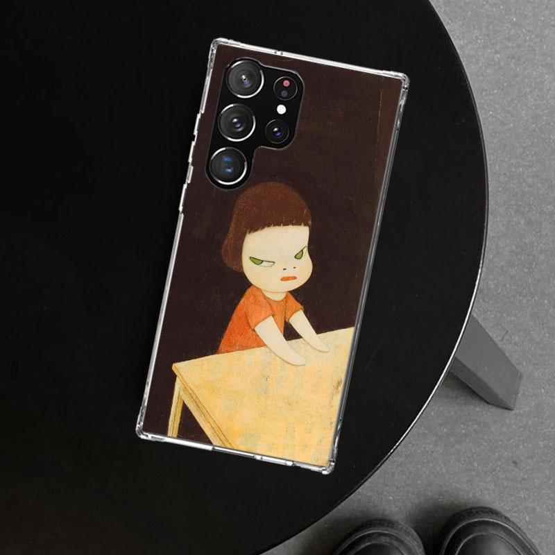 Y-Yoshitomo Nara Phone Case Cover for Samsung Galaxy S26 S25 Edge S24 S23 Ultra S22 Plus S21 FE S20 + Art Customized Fundas Gala