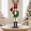 Nutcracker Figurine Freestanding Wooden Vivid for Mantel