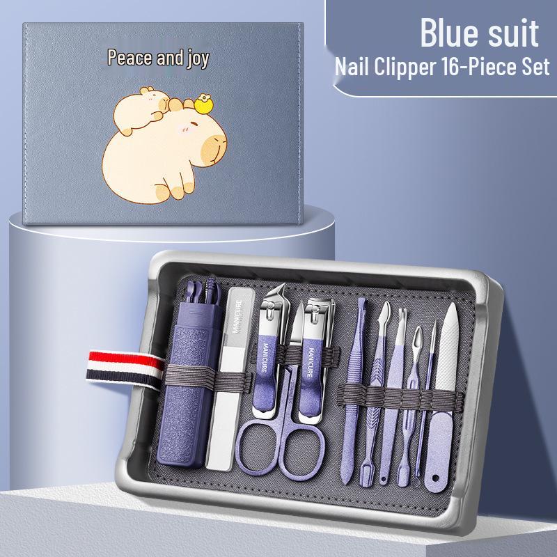 High-End Cartoon Style Manicure & Pedicure Nail Clipper Set with German Style Scissors in Gift Box