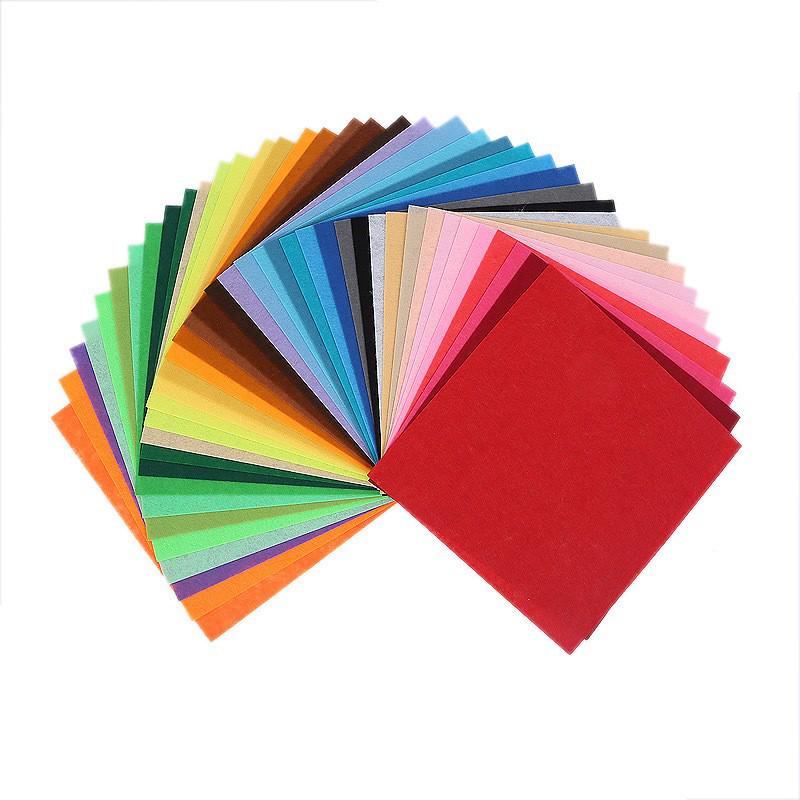 20-Color Non-Woven Felt Fabric for DIY Crafts, Handmade Kindergarten Projects, & Paper Cutting - 1mm Thickness