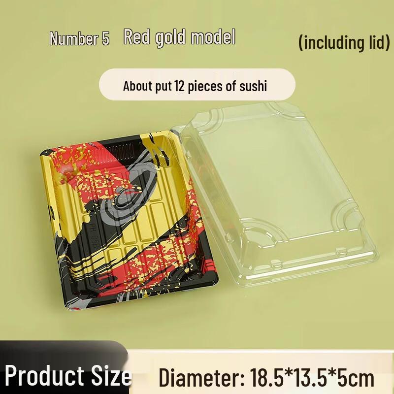 

Japanese Style Disposable Sushi Takeout Boxes
