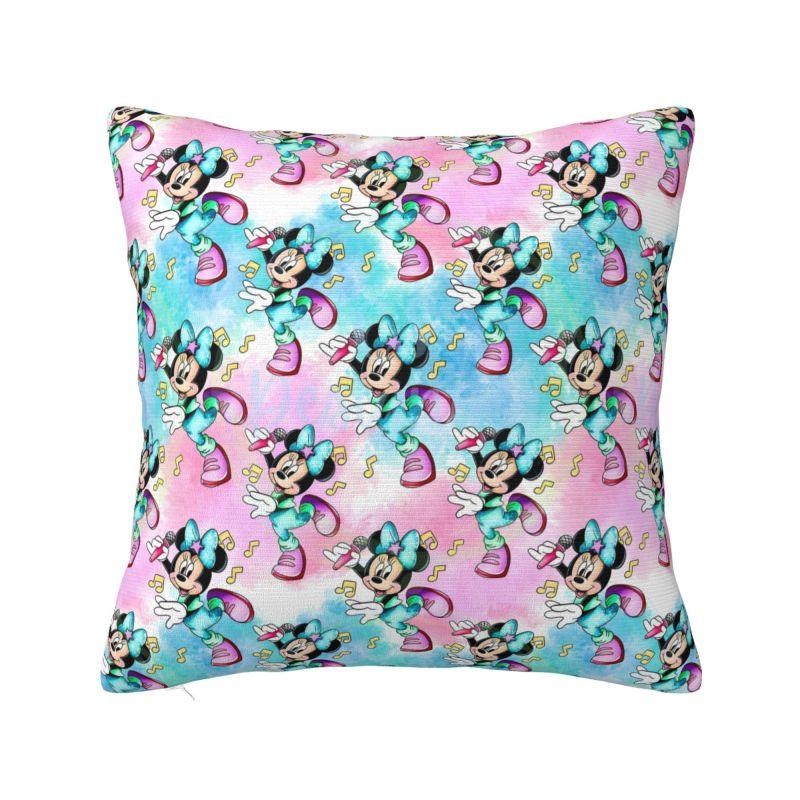 Disney Cartoon Minnie Mouse Cushion Covers Polyester Anime Throw Pillow Case for Sofa Car Square Pillowcase Bedroom Decoration