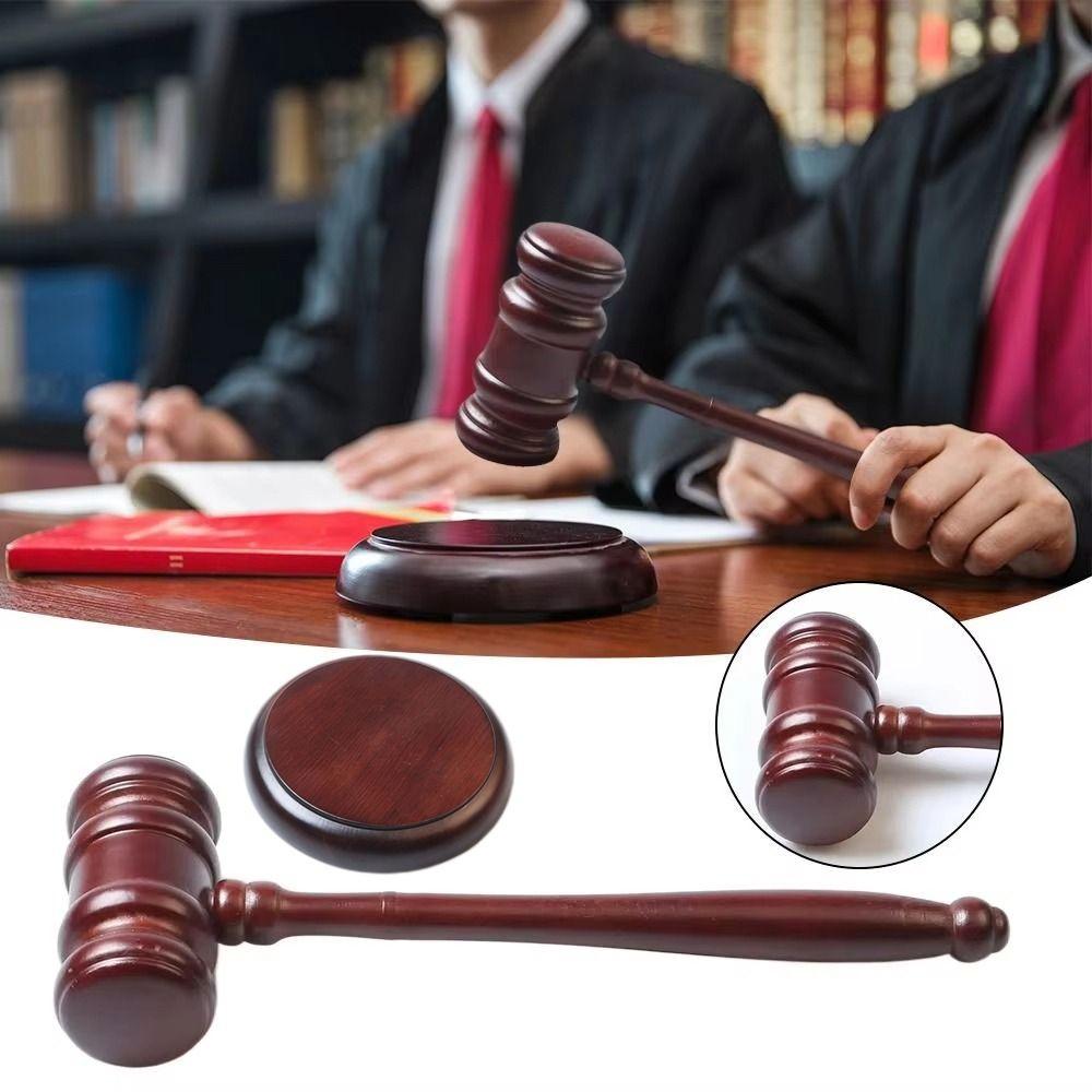 with Sound Block Wood Adjudgement Gavel High Quality Decorative Hammer Set  For Lawyer