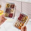 Sealed Plastic Food Storage Box Divided Food Grade Empty Cereal Candy Dried Jars Spice Box With Lid Fridge Storage Jar Container