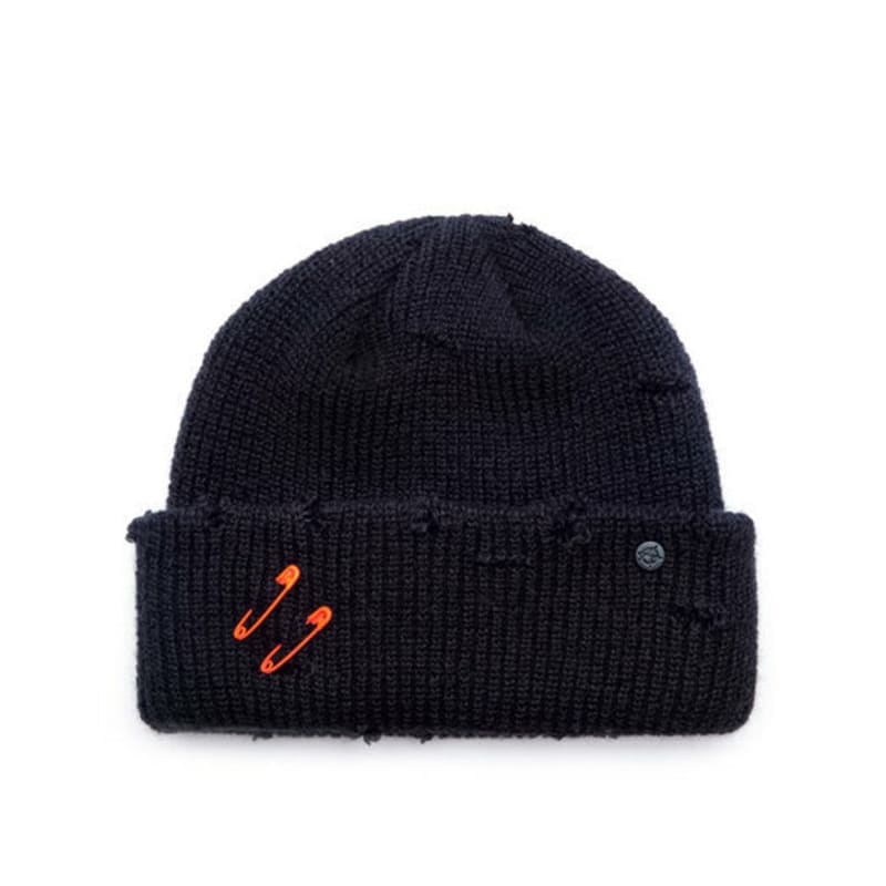 BLACKBLOND BBD Ripped Custom Short Beanie (Black)