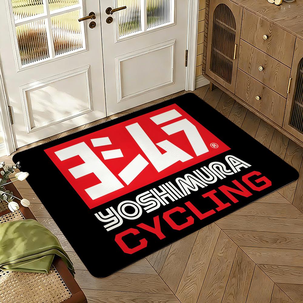 Yoshi-muras Exhaust Floor Mat Soft Thickened Absorbent Non-Slip Bedroom Living Room Door Mat Home Decor Flannel Rugs