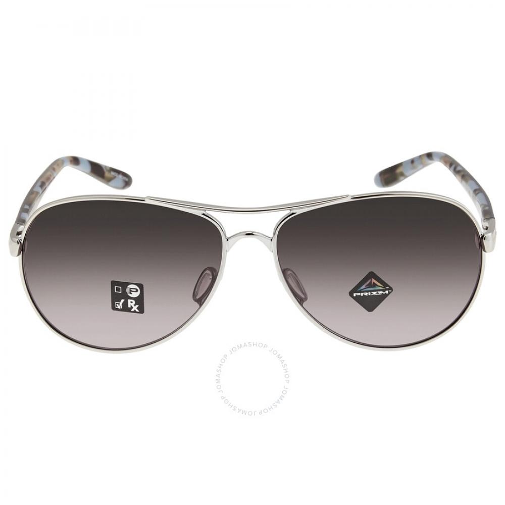 

Oakley Feedback Prizm Grey Gradient Pilot Ladies Sunglasses OO4079 407940 59
