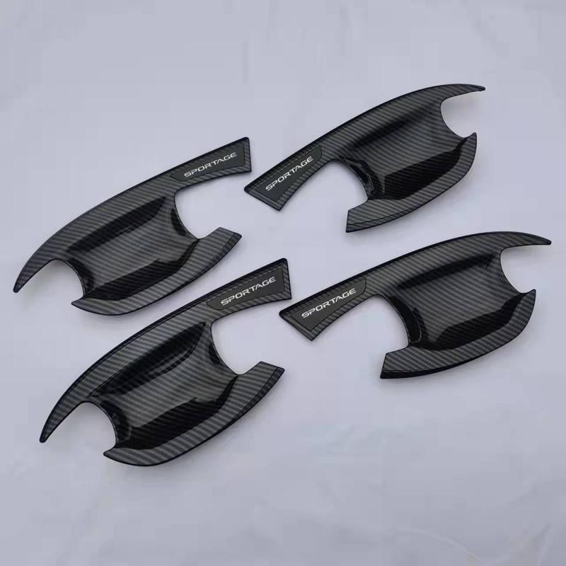 For Kia Sportage Hybrid HEV PHEV NQ5   2024 Accessories  Handle Door Bowl Cover Protector ABS Carbon Fiber Styling