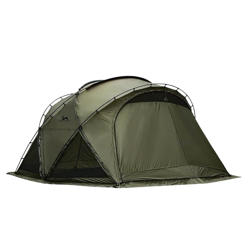 

TOMOUNT large shelter tent 75D nylon super lightweight dome tent High 220CM aluminum pole For 3~4 people freestanding outdoor tent [TPU door + Mesh