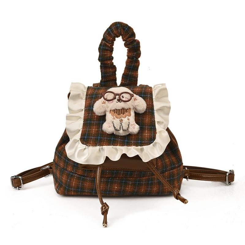 

Cute Bear Kids School Bag With Zipper Closure And Internal Pouch For Daily Use оранжевый