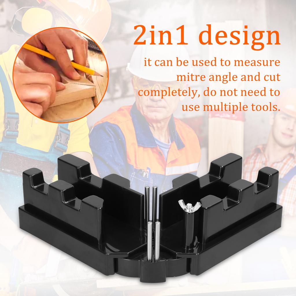 2in1 Functional Mitre Measuring Cutting Tool 85 180 degrees  Angle Adjustable Corner Clamp Wood Angle Clamps Holder and