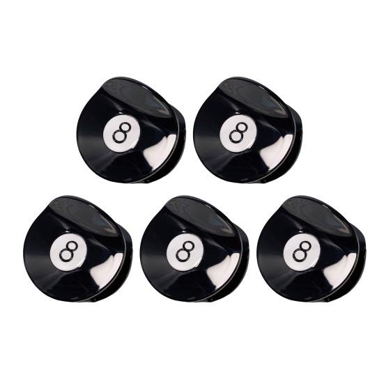 1/2/3/4/5Pcs Hair Claw Black 8 Ball Golf Club Hair Clip Women Updo Ponytail Holder