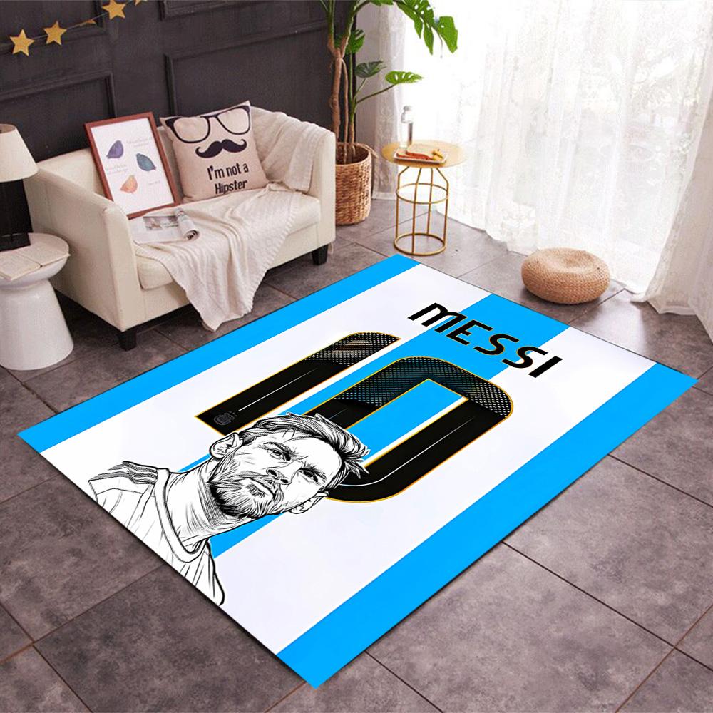 Argentina's Messi Action Carpet Design for Living Rooms Bedrooms Playrooms Kitchen Antislip Carpet Anime Office Decor Wedding Party Gift
