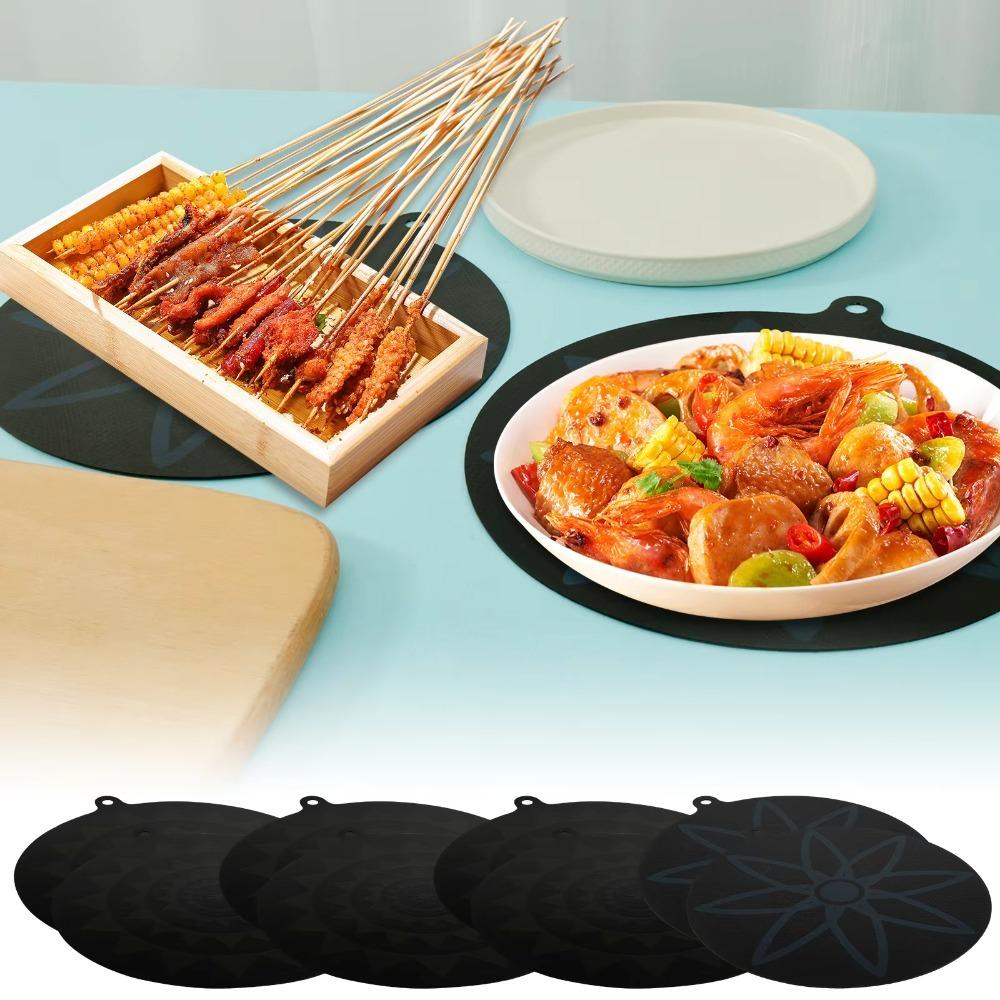 2pcs Thermal Sensor Color Change Induction Cooktop Mat Cooktop Scratch Protector  Dining Table