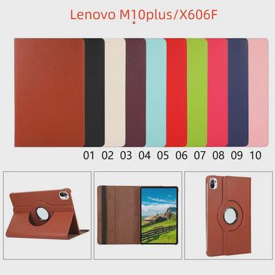 Husă rotativă pentru tabletă Lenovo K10/M10 Plus X606F de 10,3" cu model Lychee
