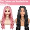 New Style Cross-border Europe & America High-Temp Silk Women's Middle-Part Corn Perm Big Waves Lace Scalp Wig