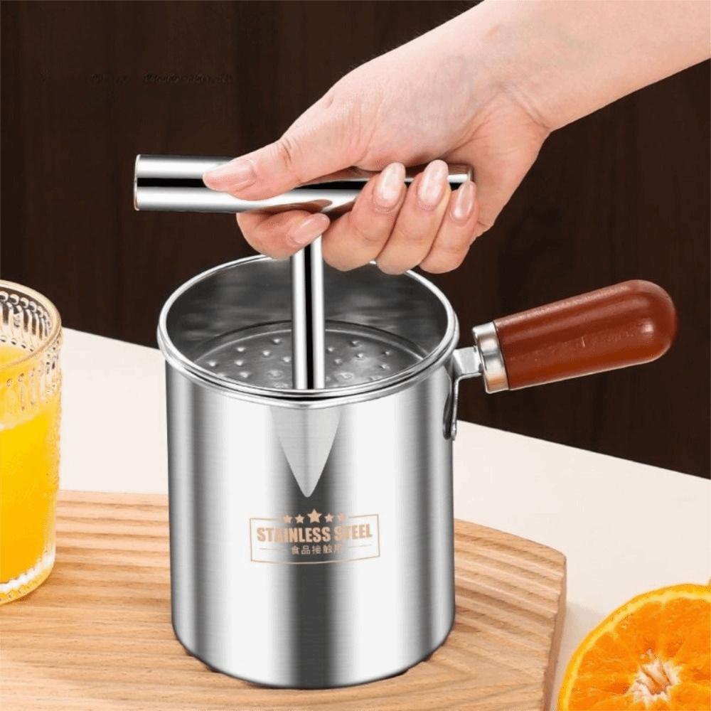 Spremiagrumi Manuale in Acciaio Inossidabile Tipo a Pressione Manuale Spremiagrumi Strumento per Spremere Agrumi Uso Domestico