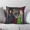 Arnolfini Portret Jan Van Eyck Kussensloop Polyester Linnen Fluweel Creatief Rits Decor Kussensloop Bank Kussenhoes Groothandel