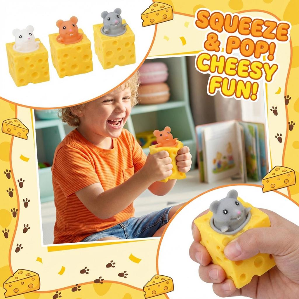 Cheese Mouse Pinchs, Plays, Plays, Cute, Relieves Stress, Makes People