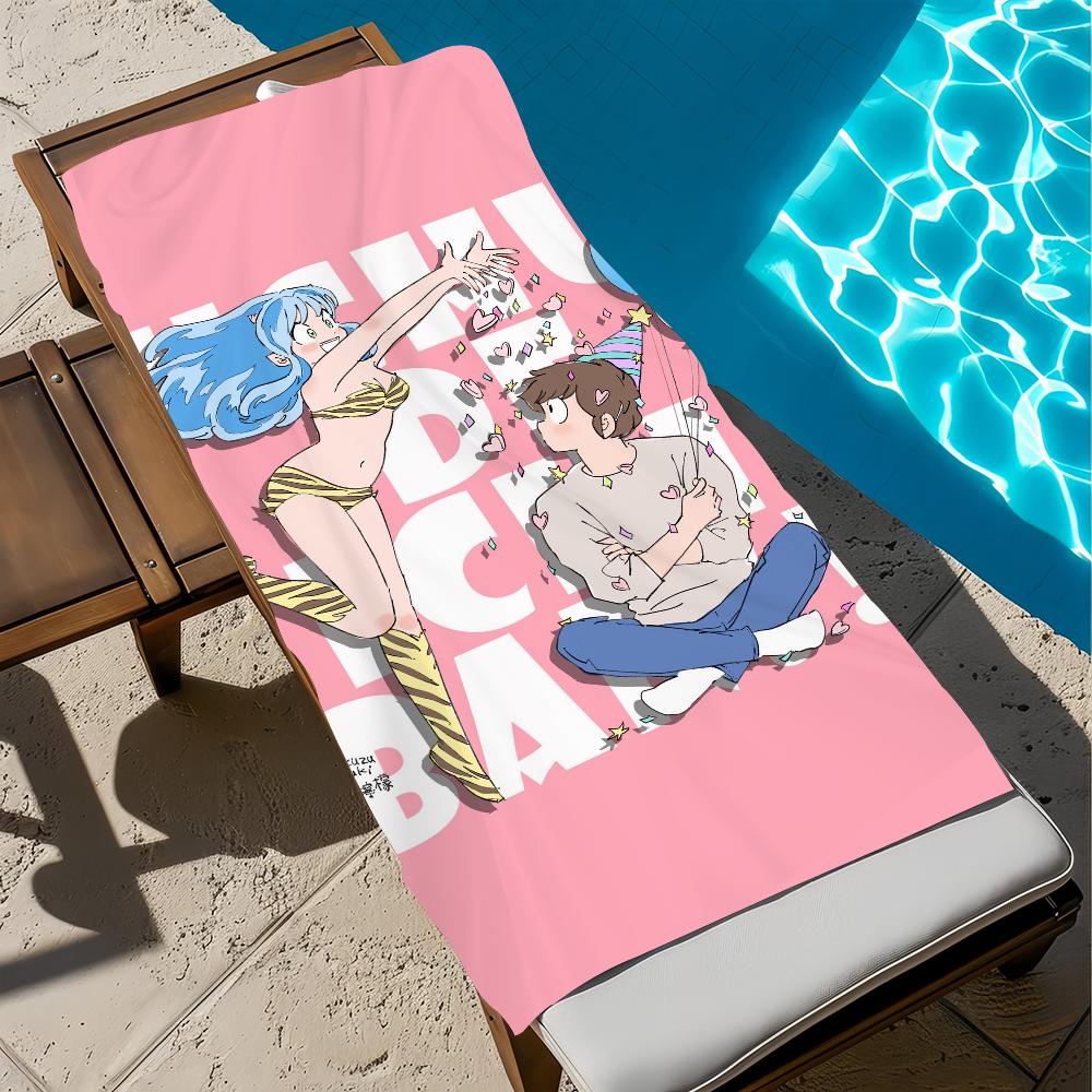 U-urusei cute Y-yatsura Anime Towel Beach Quick Dry Soft Pool Towels Gift for Travel Gym Shower Camping sports