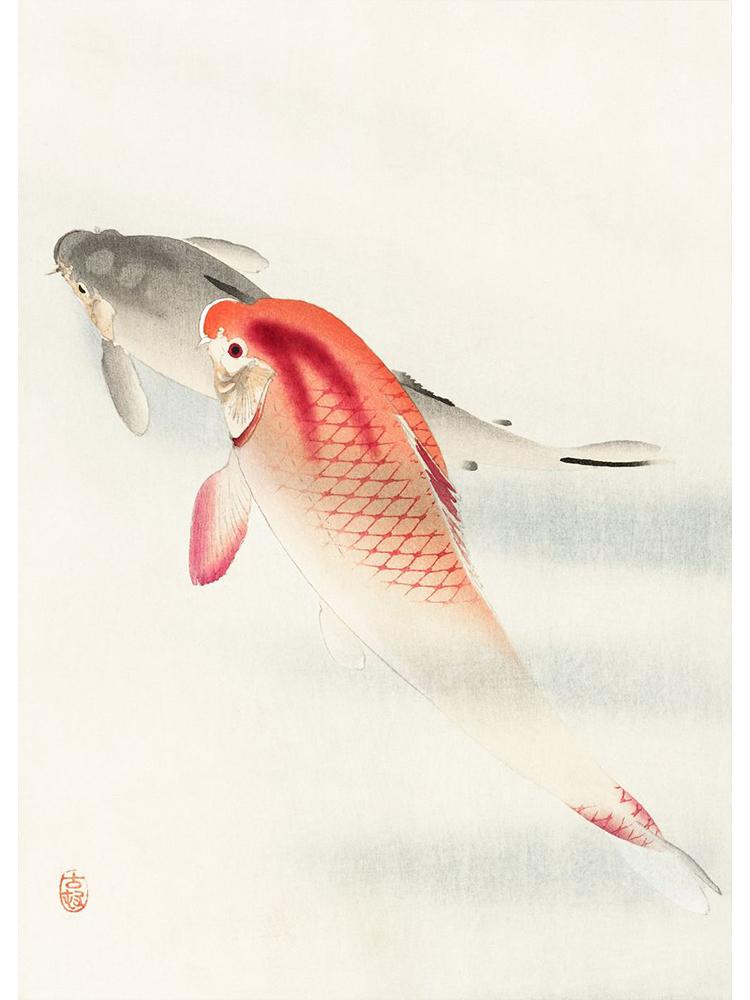 Japan Artist Ohara Koson Classic Artwork Poster Canvas Painting Monkey Goose Flower Birds Wall Art For Living Room Home Decor