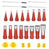 22Pcs Caulking Tips Caulking Nozzles 16 Piece Rubber Nozzle Tool with Removable Base Caulking Nozzle Applicator Finishing Tool