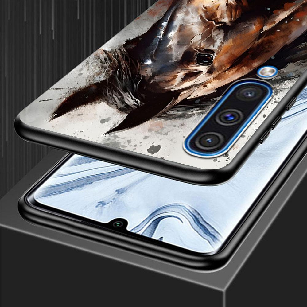 Horse Case for Samsung Galaxy A10s A50 A50s A02s A03s A20 A30 A20e A70 A70s A20s A30s A10 A40 A04 A04s A03 TPU Black Phone Cover