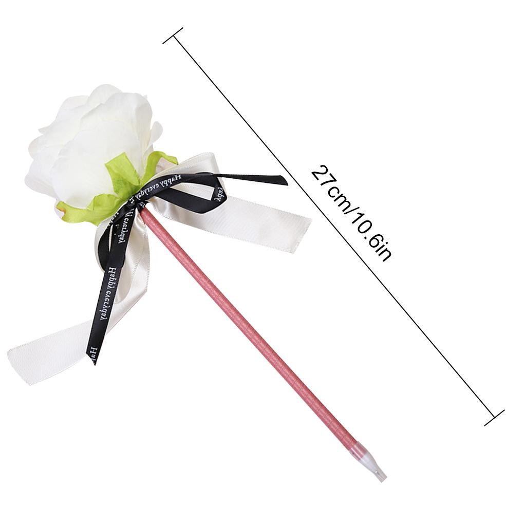 Rose Bowknot Ballpoint Pen ulation Flowers Writing Wedding Advertising Pens Supplies