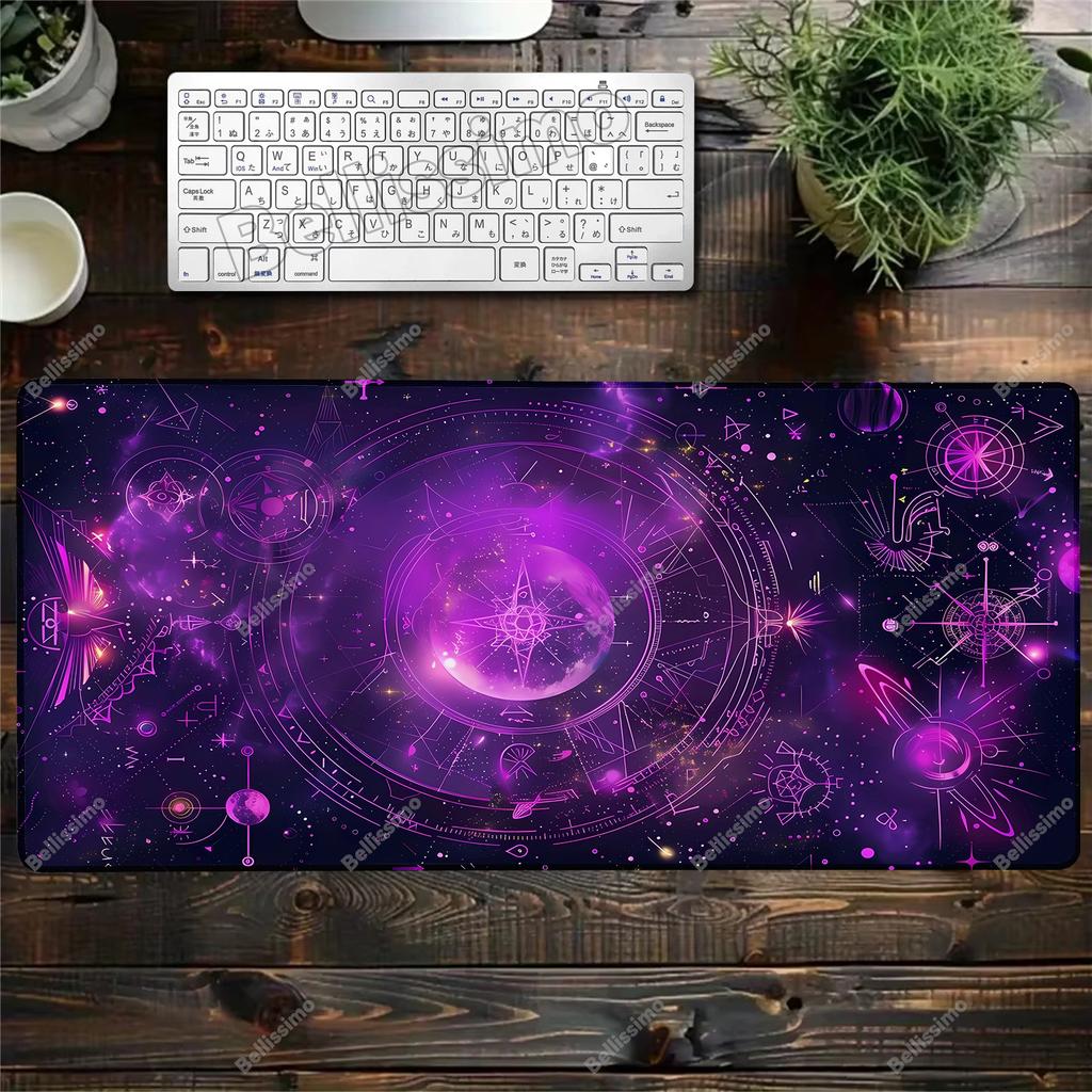 Art Moon Tarot Card Mouse Pad HD Black PC Gamer Constellation XXL Kawaii Accessories Big Carpet Home Office Setup Desk Mousepads
