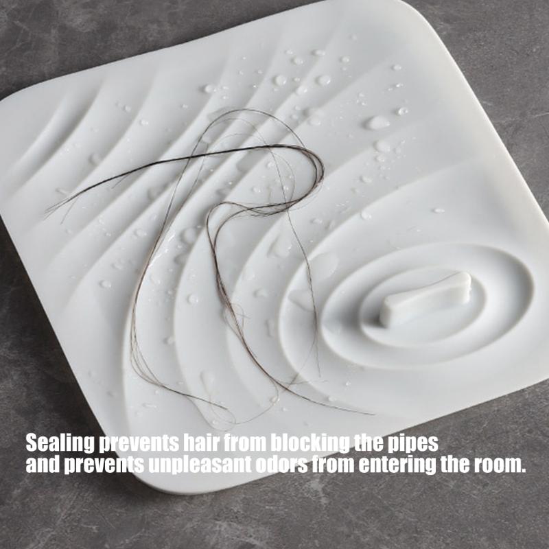 Flexible Shower Drain Seal Cover Universals Toilet Floor Drain Cover Deodorant Pad Nonslip Basins Stopper Sealing Cap