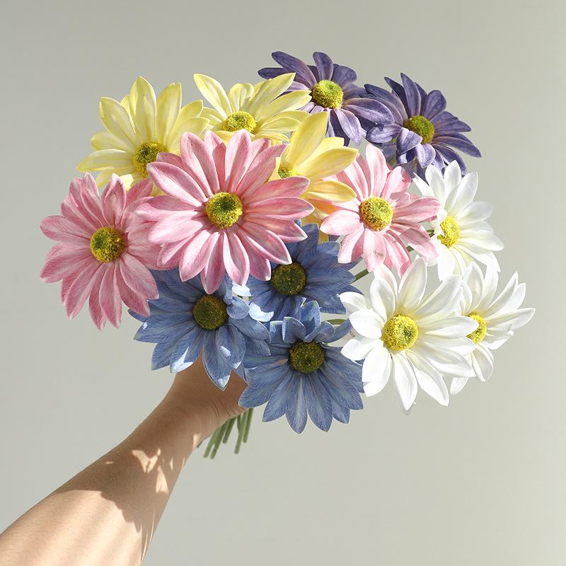 1 Svazek Hedvábná Gerbera Svatba Domácí Dekorace Umělé Květiny Domácí Dekorace Slunečnice Umělé Květiny