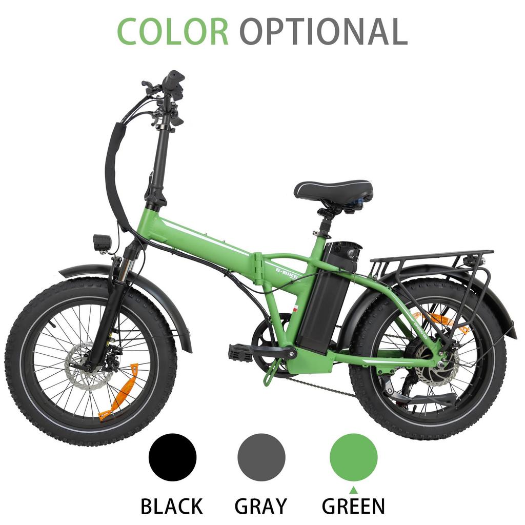 BAOLUJIE DZ2031 Electric Bike 20*4.0" Fat Tire, 500W Motor 48V 13Ah Battery 35-45km Range 40km/h Max Speed Mechanical Disc Brake