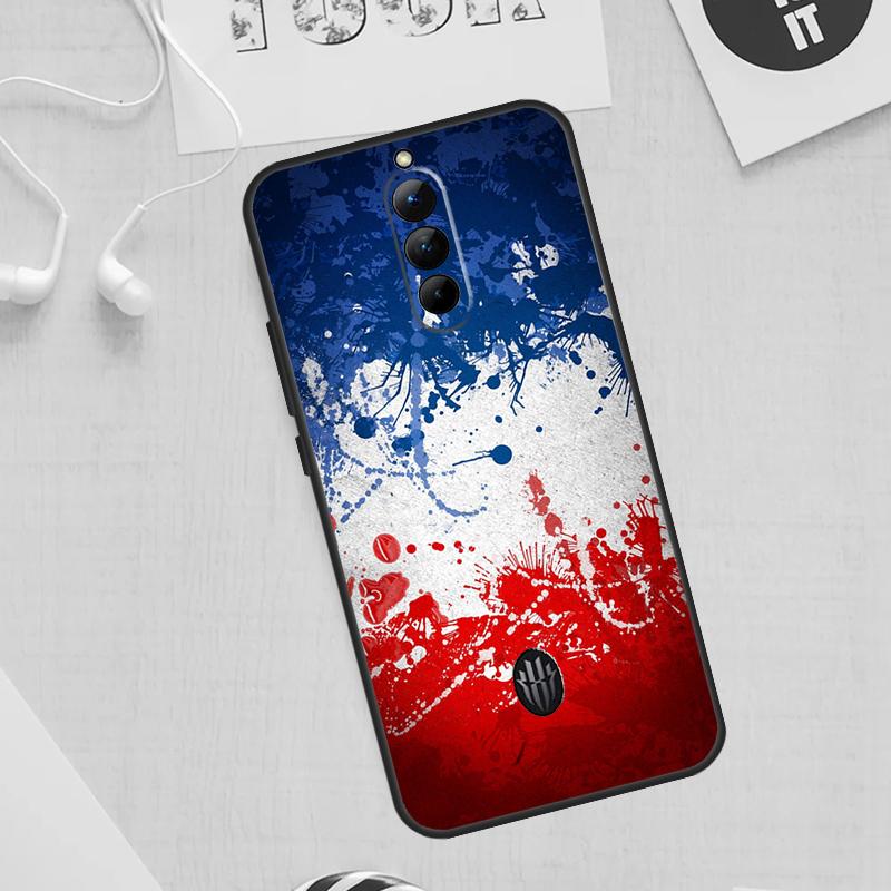 France National Flag Case For ZTE Nubia Red Magic 11 10 9 8 8S 9S 10S Pro Plus 6 7 6S 7S For RedMagic 10 Air Cover