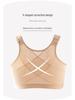 Plus-Size Wire-Free Front Buckle Sports Bra - Breathable & Comfortable