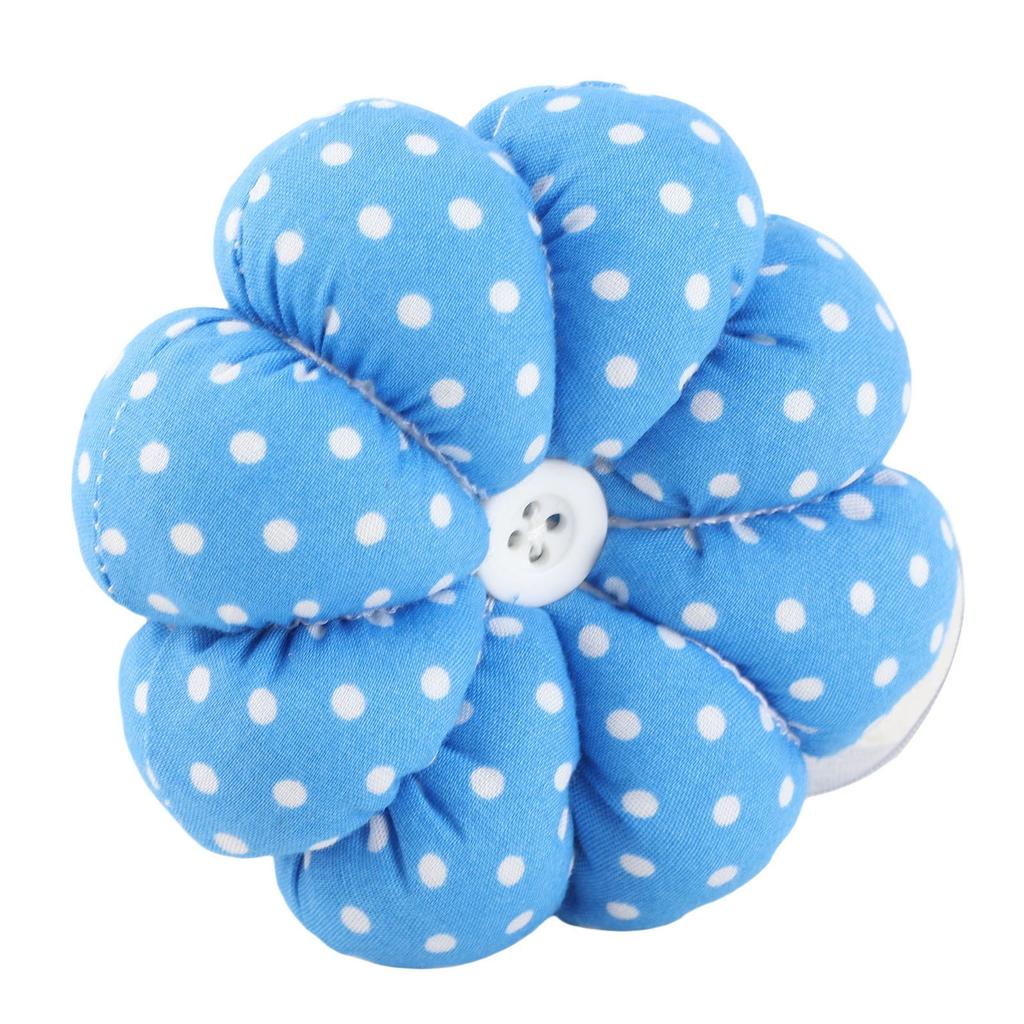 New Sewing Needle Pin Cushion Pumpkin Shaped Holder Wrist Strap Craft   Tool (Pink)
