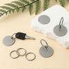 100pcs Metal Blank Dog Tags for Stamping Stainless Steel Key Tags for Engraving,Metal Stamping Blanks with Hole 1.2Inch