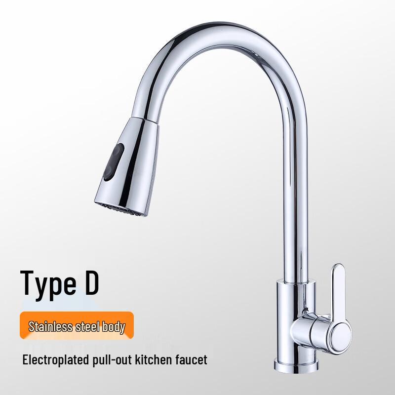 Yuzhuxun 304 Stainless Steel Retractable Kitchen Faucet