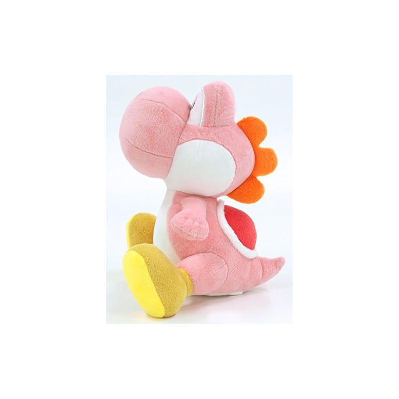 Sanei Boeki Super Mario ALL STAR COLLECTION Pink Yoshi (S) W13.5 x D15.5 x H20cm Plush Toy AC46