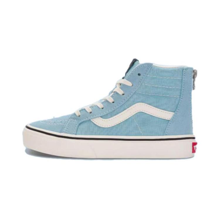 Vans Unisex Sk8-Hi Zip High-top Skate Sneakers Black Blue VN0005VSBZ3 30