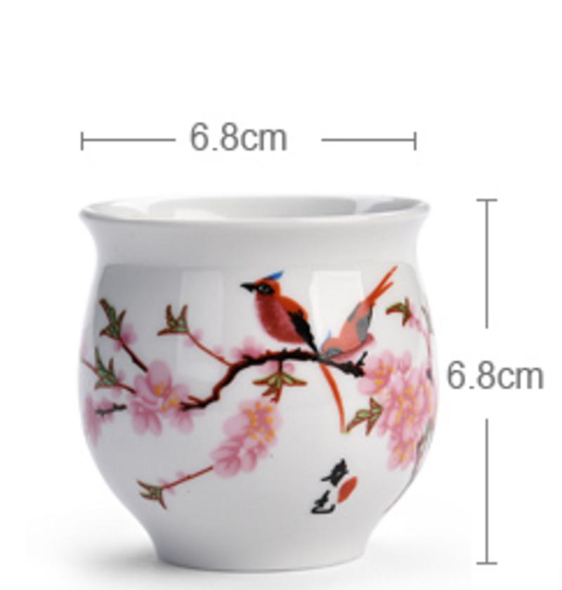 Ceramic Kungfu tea cup small, home tea bowl, tea cup, unique tea set, purple sand hat, selenium master