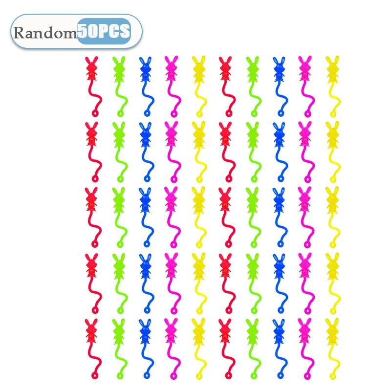 Multicolor Easter Bunny Chick Stretch Climbing Toys Elastic Stress Relief Sticky Toys for Party Birthday Gift Relaxation Fun