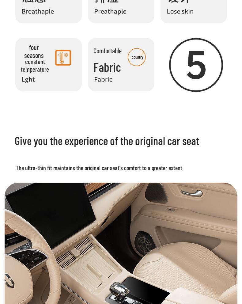 Napa Leather Car Seat Cushion - All-Season Breathable Cover for Mercedes, BMW, Volkswagen