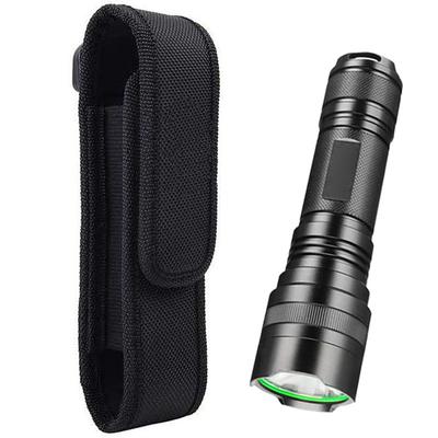 Nylon Waist Belt Hunting Bags Tactical Military 360 Degrees Rotatable Flashlight