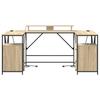 Desk Sonoma Oak 182 x 101 x 87.5 cm Particleboard