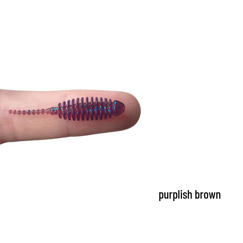 Nadel Schwanz 3,5cm Grundfischen Köder - 10 Weichköder für Rapfen, Barsch, Mandarinfisch, Je 0,2g