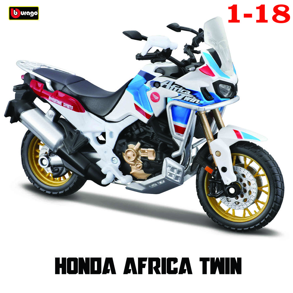 Bburago 1:18 2023 GASGAS RX450F Honda Africa Twin Adventure 790 Adventure R Rally 450F X Diavel S motorcycle model Toy Series