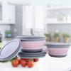 Camping With Lid Collapsible Bowl Sets Lunch Box Food Storage Container Folding Bowls Tableware