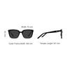 Gentle Monster Square Sunglasses With Inner Letter Logo Unisex Sunglasses Black DEAR-01