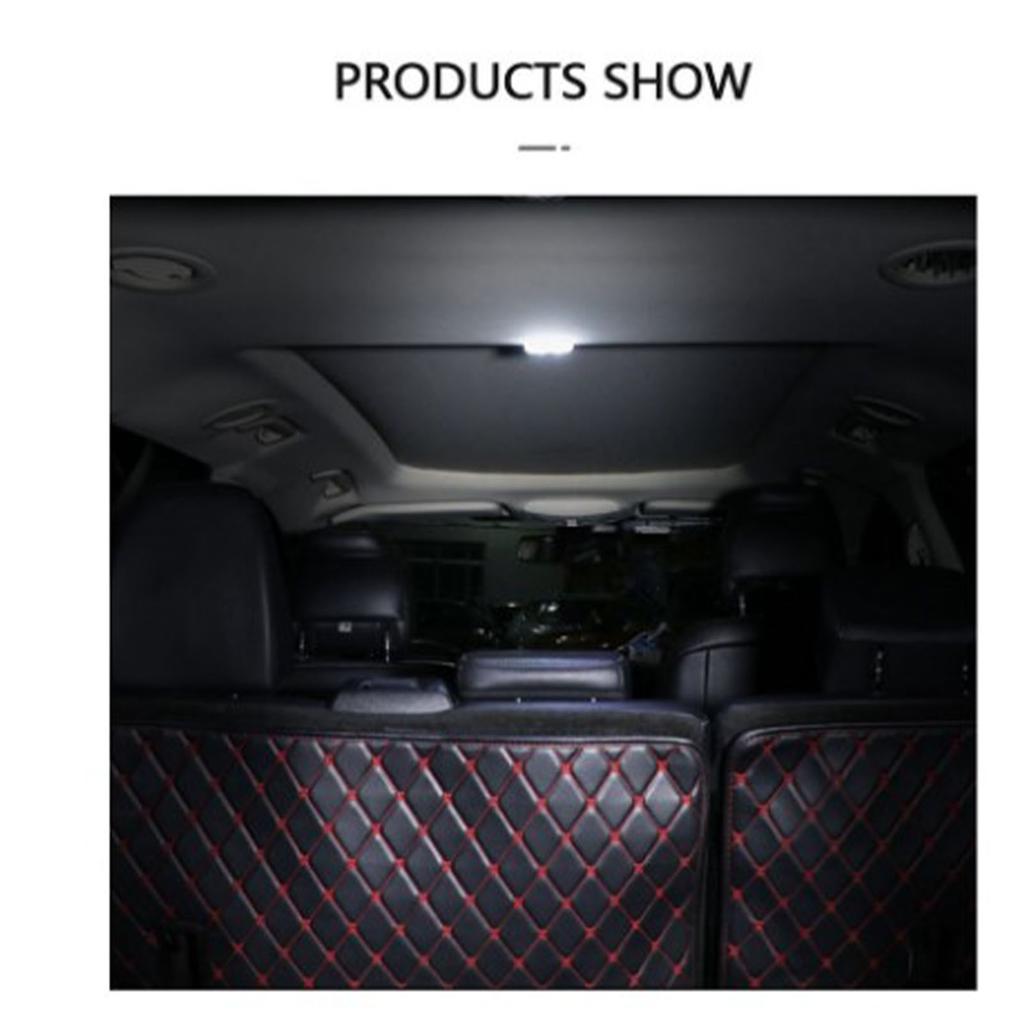 Car Ceiling Light Touch Control USB Charging Mini Compact Car Roof Light LED Reading Lamp Ice Blue