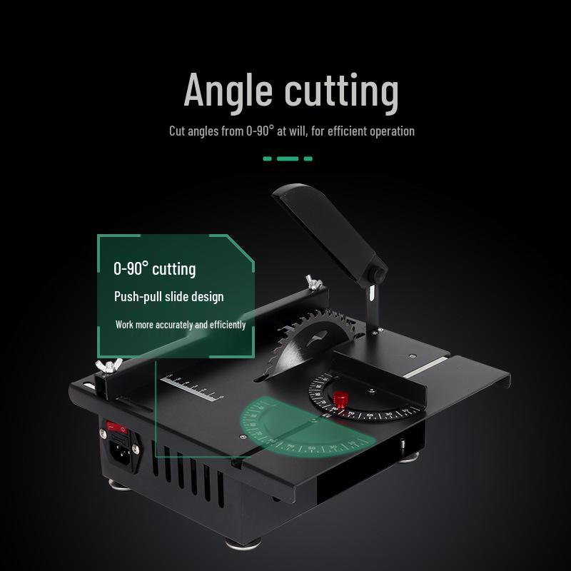 Compact Precision Table Saw - Mini Electric Multifunctional Woodworking Tool